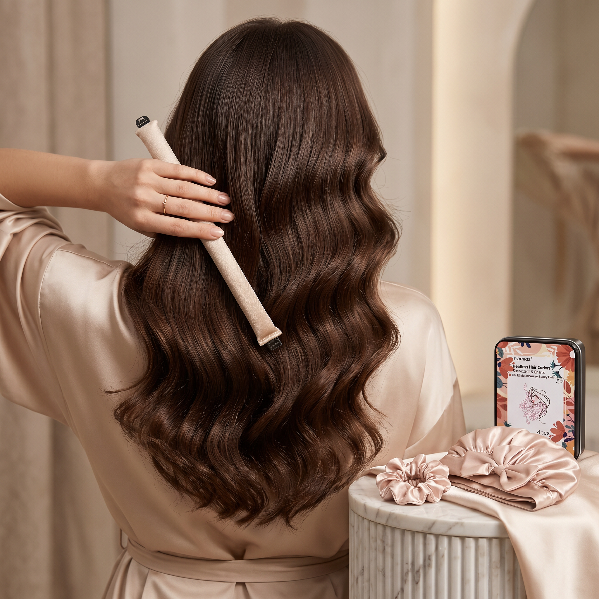 The Satin Overnight Blowout Set